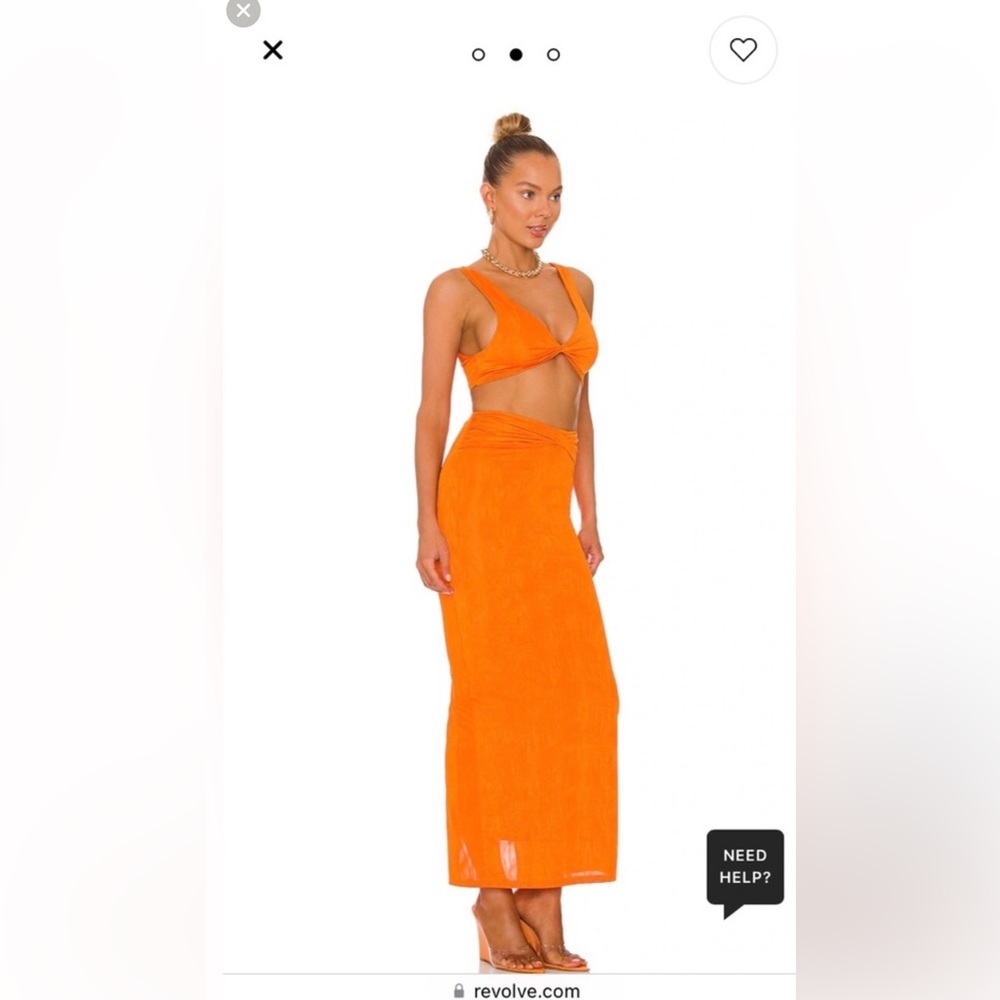 Revolve orange 2 piece set